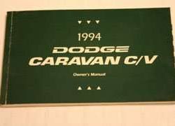 1994 Dodge Caravan C/V Owner's Manual
