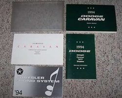 1994 Dodge Caravan & Grand Caravan Owner's Manual Set