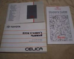 1994 Toyota Celica Owner's Manual Set