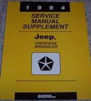 1994 Jeep Cherokee & Wrangler Service Manual Supplement
