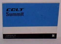 1994 Dodge Colt Owner's Manual