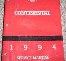 1994 Lincoln Continental Service Manual