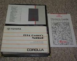 1994 Toyota Corolla Owner's Manual Set