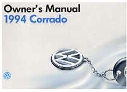 1994 Volkswagen Corrado Owner's Manual