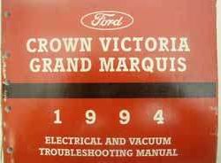 1994 Ford Crown Victoria Electrical Wiring Diagrams Troubleshooting Manual