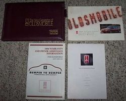 1994 Oldsmobile Cutlass Ciera & Cutlass Cruiser Set Owner's Manual