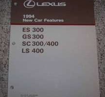 1994 Lexus GS300 New Car Features Manual