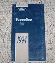 1994 Ford Econoline E-150, E-250 & E-350 Owner's Operator Manual User Guide