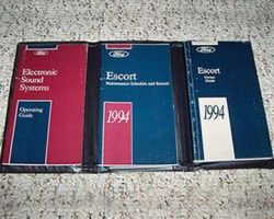 1994 Ford Escort Owner's Manual Set