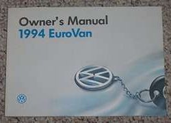 1994 Volkswagen Eurovan Owner's Manual