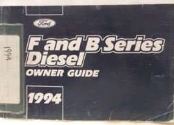 1994 Ford F & B Series Diesel Trucks Owner's Manual