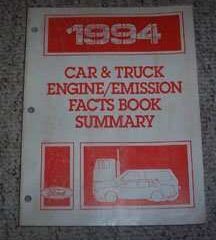 1994 Lincoln Town Car Engine/Emission Facts Book Summary