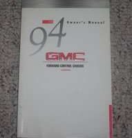 1994 GMC Forward Control Chassis Owner's Manual