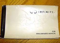 1994 Infiniti G20 Owner's Manual