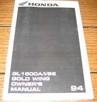 1994 Honda GL1500A, GL1500I & GL1500SE Gold Wing Motorcycle Owner's Manual