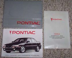 1994 Pontiac Grand Am Owner's Manual Set