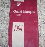 1994 Mercury Grand Marquis Owner's Manual