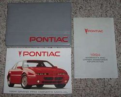 1994 Pontiac Grand Prix Owner's Manual Set