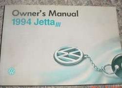 1994 Volkswagen Jetta III Owner's Manual