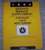 1994 Chrysler LHS & New Yorker Service Manual Supplement