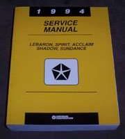 1994 Dodge Spirit & Shadow Service Manual