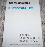 1994 Subaru Loyale Owner's Manual