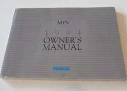 1994 Mazda MPV Owner's Manual