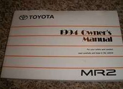 1994 Toyota MR2 Owner's Manual