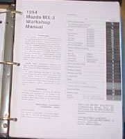 1994 Mazda MX-3 Workshop Service Manual Binder