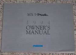 1994 Mazda MX-5 Miata Owner's Manual