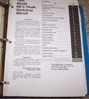 1994 Mazda MX-5 Miata Workshop Manual Binder