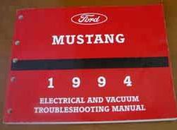 1994 Ford Mustang Electrical Wiring Diagrams Troubleshooting Manual