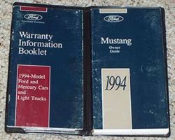 1994 Ford Mustang Owner's Manual Set