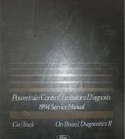 1994 Mercury Cougar OBD II Powertrain Control & Emissions Diagnosis Manual