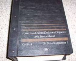 1994 Ford Aerostar OBD I Powertrain Control & Emissions Diagnosis Service Manual