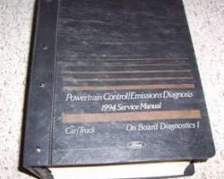 1994 Ford Econoline E-150, E-250 & E-350 OBD I Powertrain Control & Emissions Diagnosis Service Manual