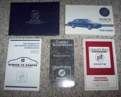 1994 Buick Park Avenue Owner's Manual Set
