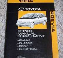 1994 Toyota Previa Service Repair Manual Supplement