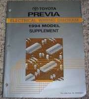 1994 Toyota Previa Electrical Wiring Diagram Manual Supplement