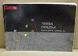 1994 Geo Prizm Owner's Manual