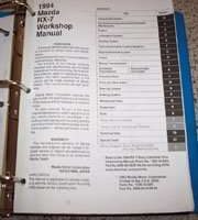 1994 Mazda RX-7 Workshop Manual Binder