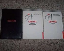 1994 GMC Vandura & Rally Owner's Manual Set
