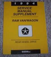 1994 Dodge Ram Van & Wagon Service Manual Supplement