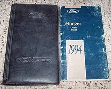 1994 Ford Ranger Owner's Manual Set