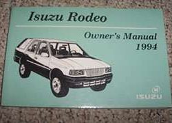 1994 Isuzu Rodeo Owner's Manual