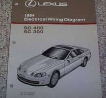 1994 Lexus SC400 & SC300 Electrical Wiring Diagram Manual