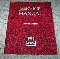 1994 Subaru SVX Service Manual Supplement