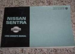 1994 Nissan Sentra Owner's Manual