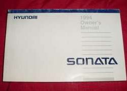 1994 Hyundai Sonata Owner's Manual