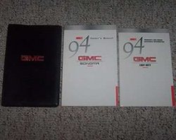 1994 GMC Sonoma Owner's Manual Set